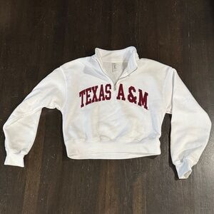 Texas A&M White Pullover Sweatshirt